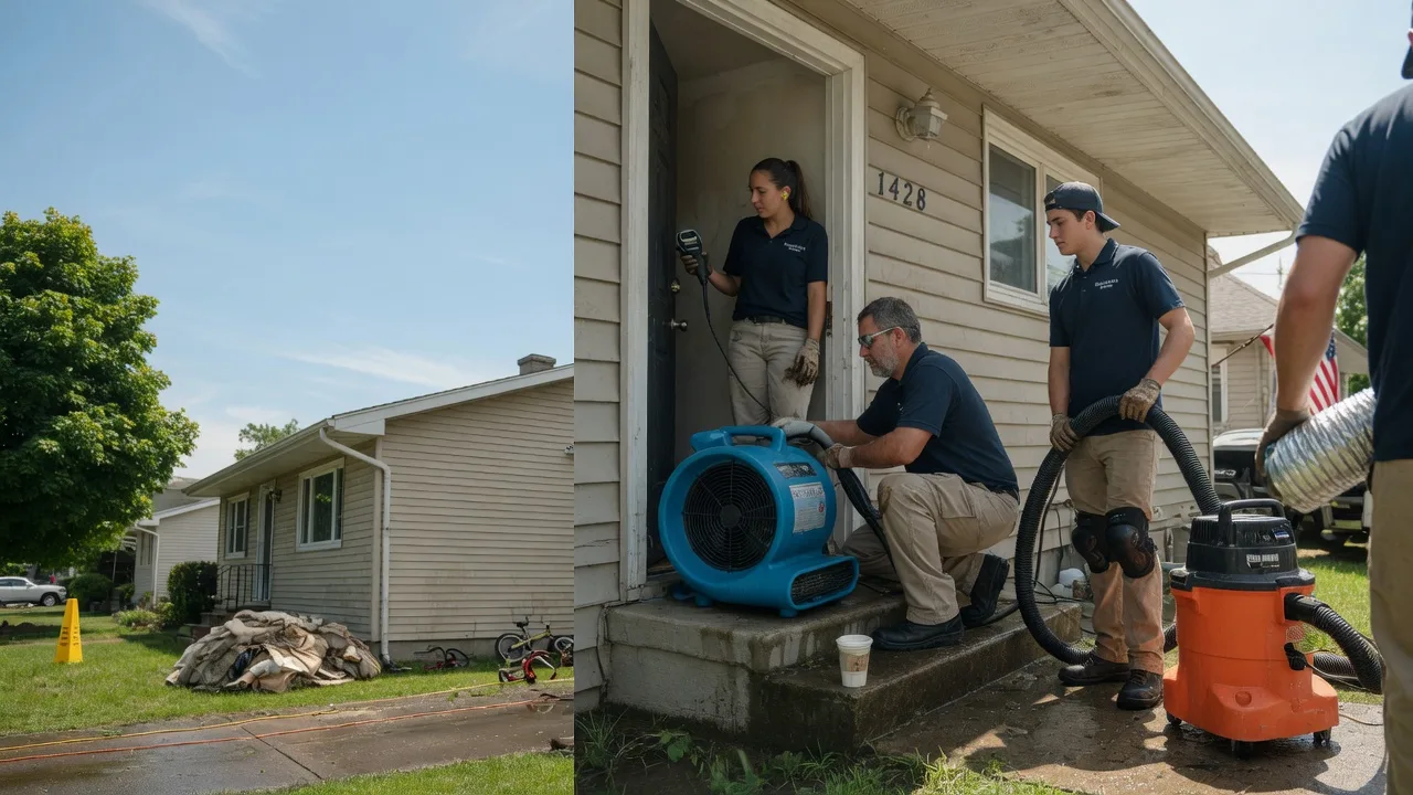 Water Damage Restoration in Helmsburg, IN near me